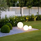 Luminária esférica de jardim