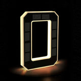 Luz solar para número de porta