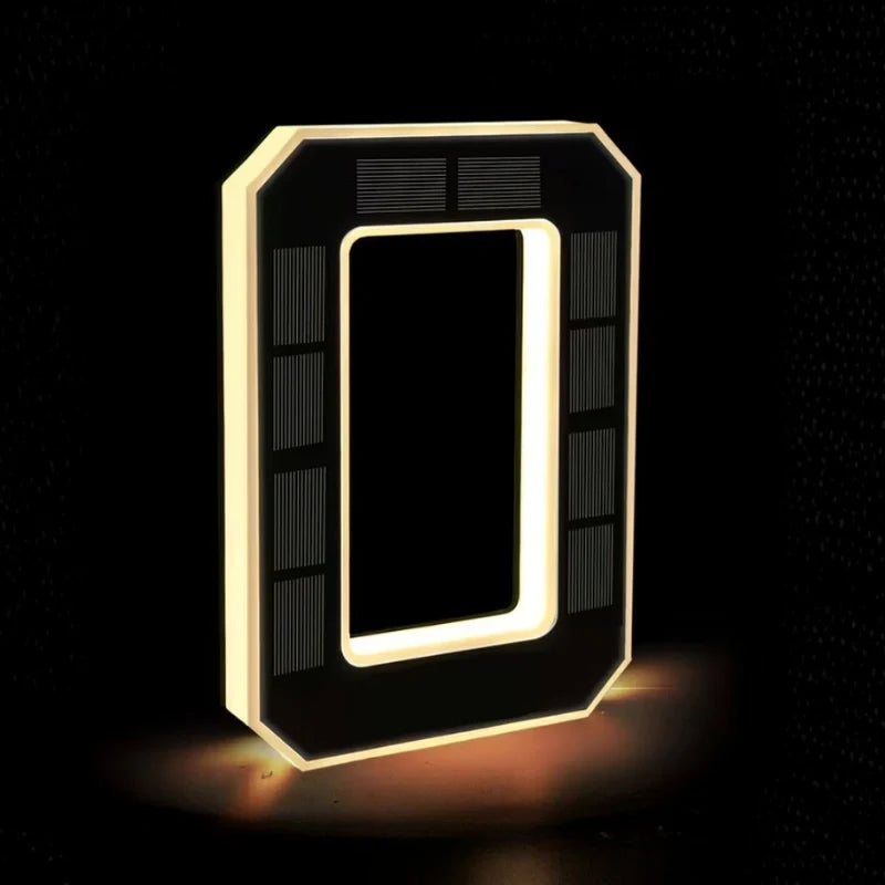 Luz solar para número de porta