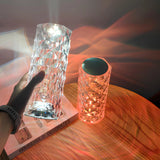 Toque de cristal cintilante