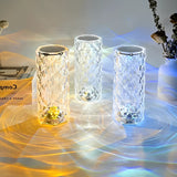 Toque de cristal cintilante