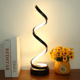 Luminária de mesa espiral