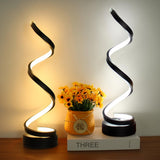 Luminária de mesa espiral