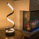 Luminária de mesa espiral