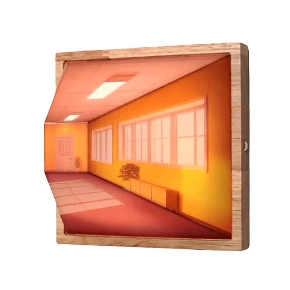 Candeeiro 3D com Ilusão