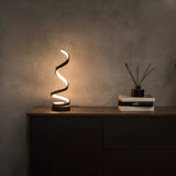 Luminária de mesa espiral