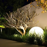 Luminária esférica de jardim