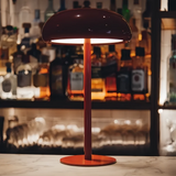 Lâmpada de mesa retro elegante
