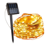 Luzes de fada em corda solar